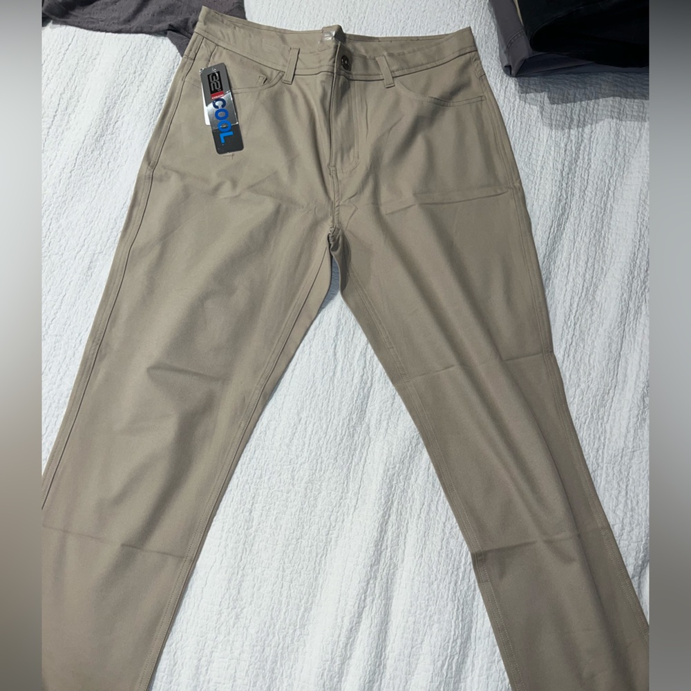 Beige dry fit khakis